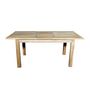 Voir la diapositive 2 : CONCEPT USINE Table de salle à manger extensible en teck PIA