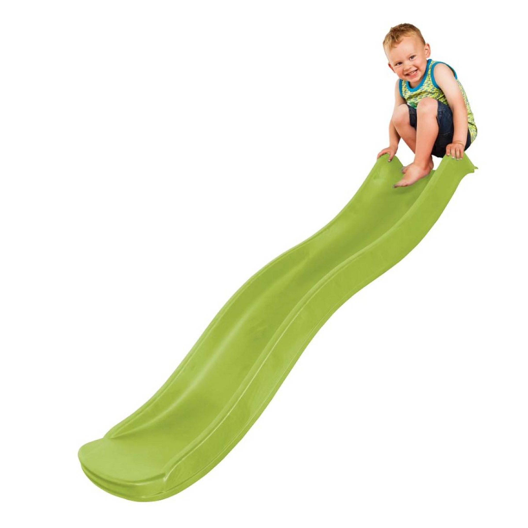 Voir la diapositive 2 : Axi House Toboggan Sky175 raccord eau vert citron 175 cm