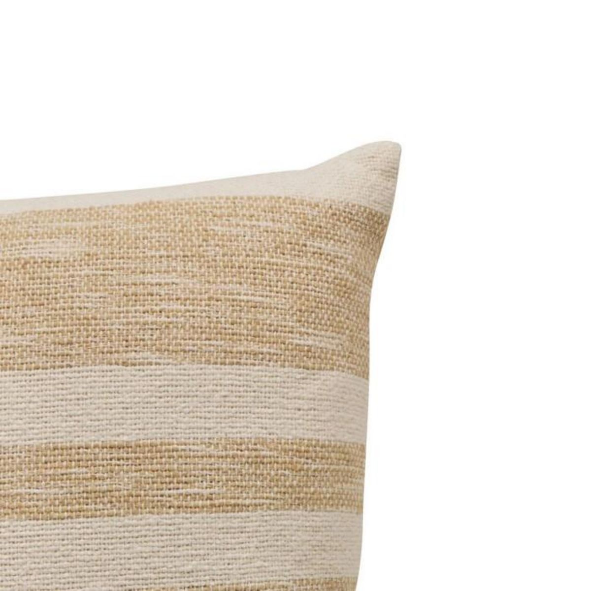 ATMOSPHERA Coussin à Rayures Effet Jute  Laini  38x58cm Naturel