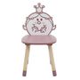 Voir la diapositive 2 : Paris Prix Chaise Enfant  Madame Princesse  57cm Rose