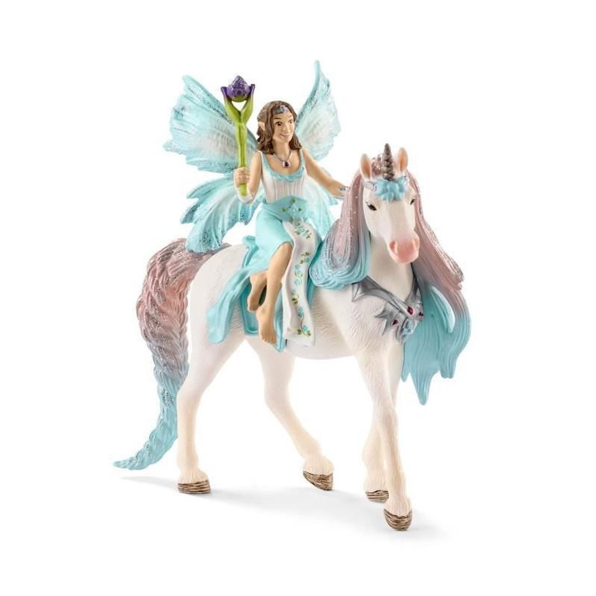 Voir la diapositive 3 : Schleich Fee Eyela avec licorne de princesse