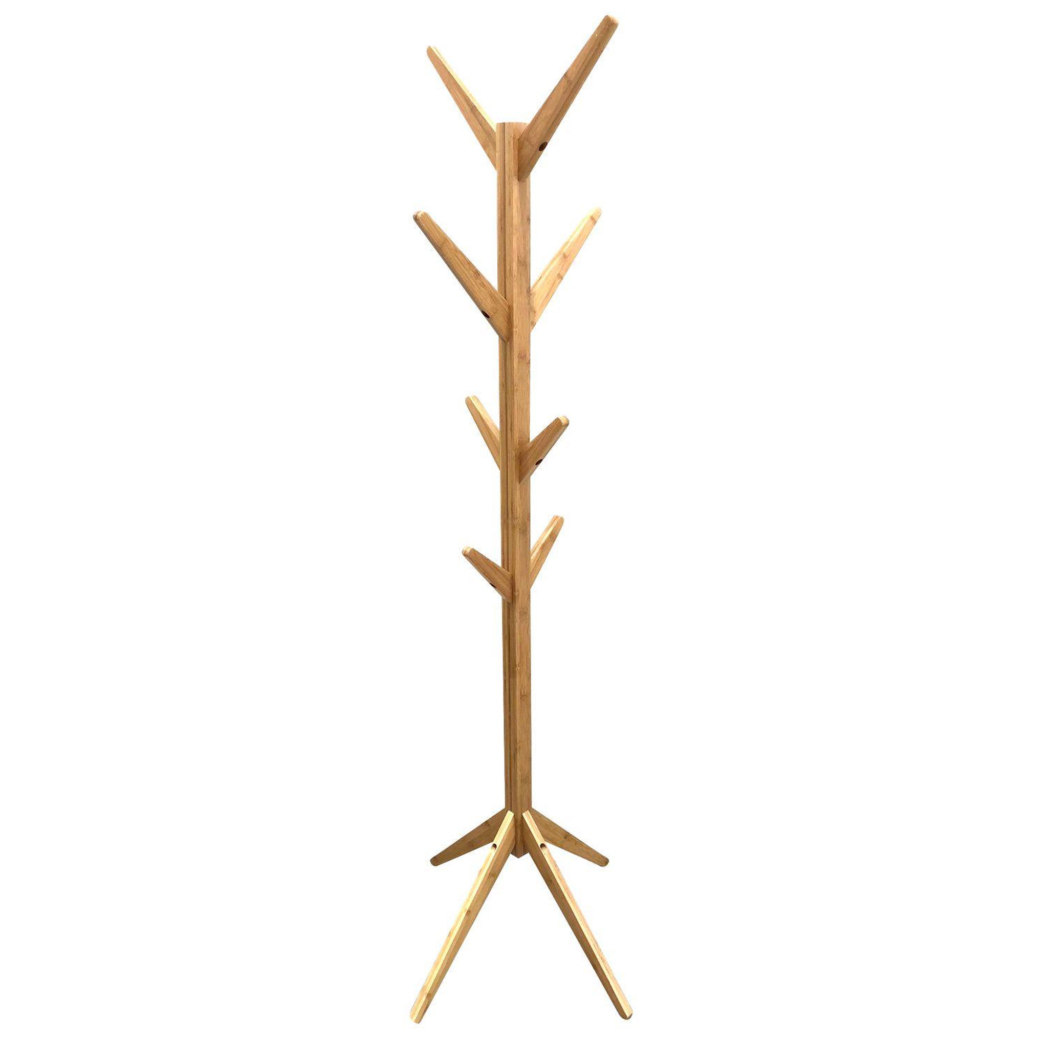 The Home Deco Factory Porte-manteau design bois Abby. Coloris disponibles : Marron, Gris, Blanc