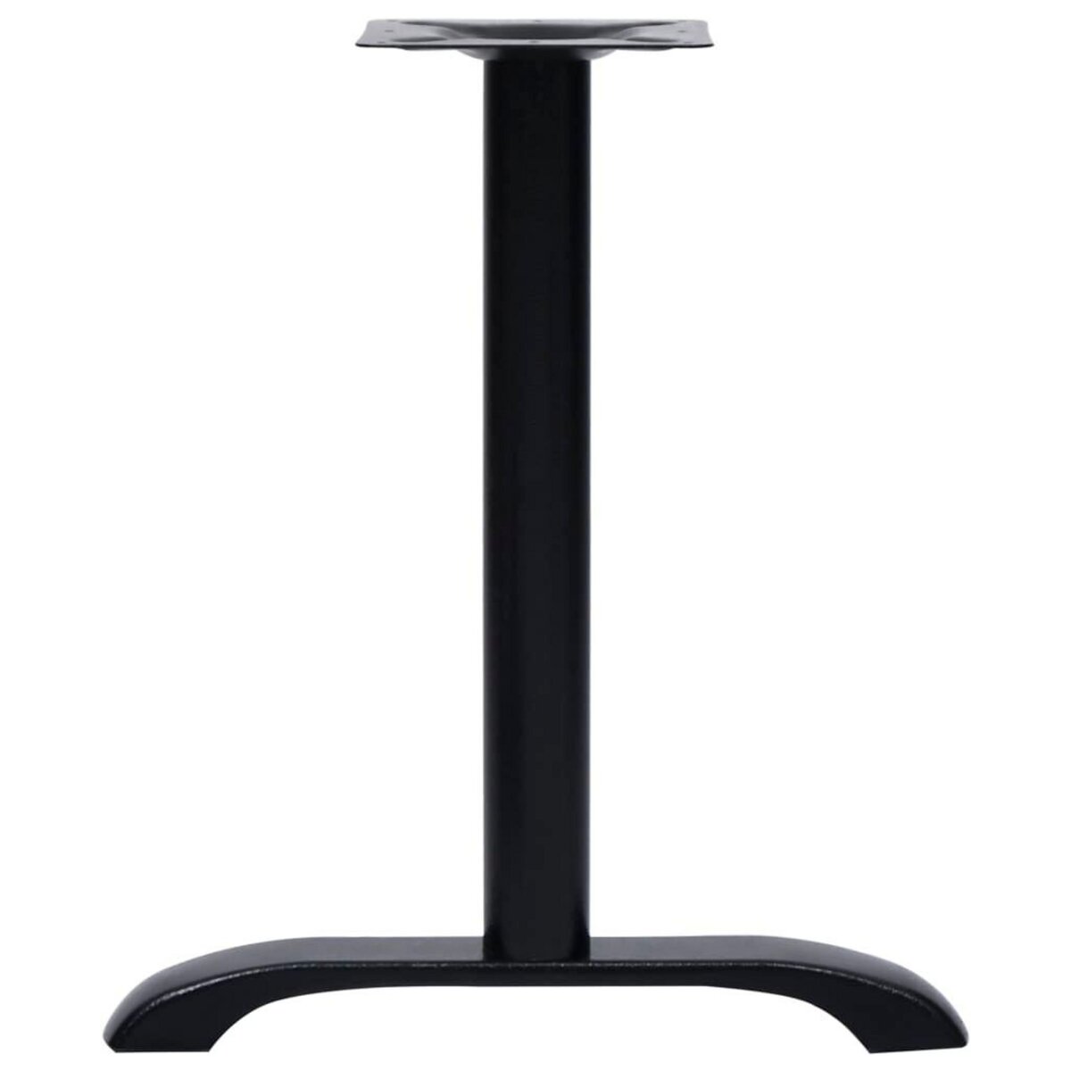 VIDAXL Pieds de table de bistro 2 pcs noir 61x8x72 cm fonte