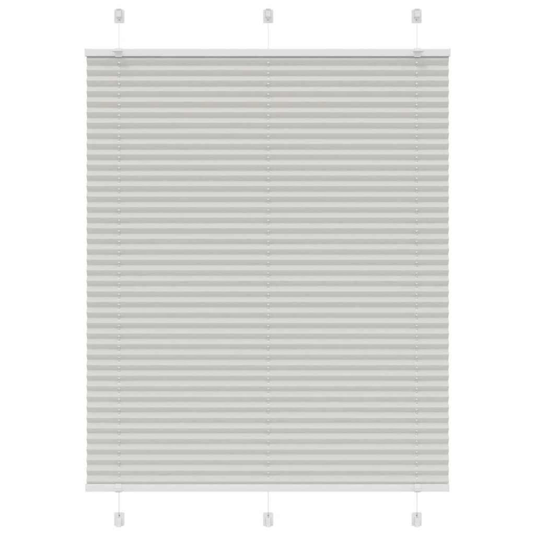 VIDAXL Store plisse gris clair 110x100cm largeur du tissu 109,4cm