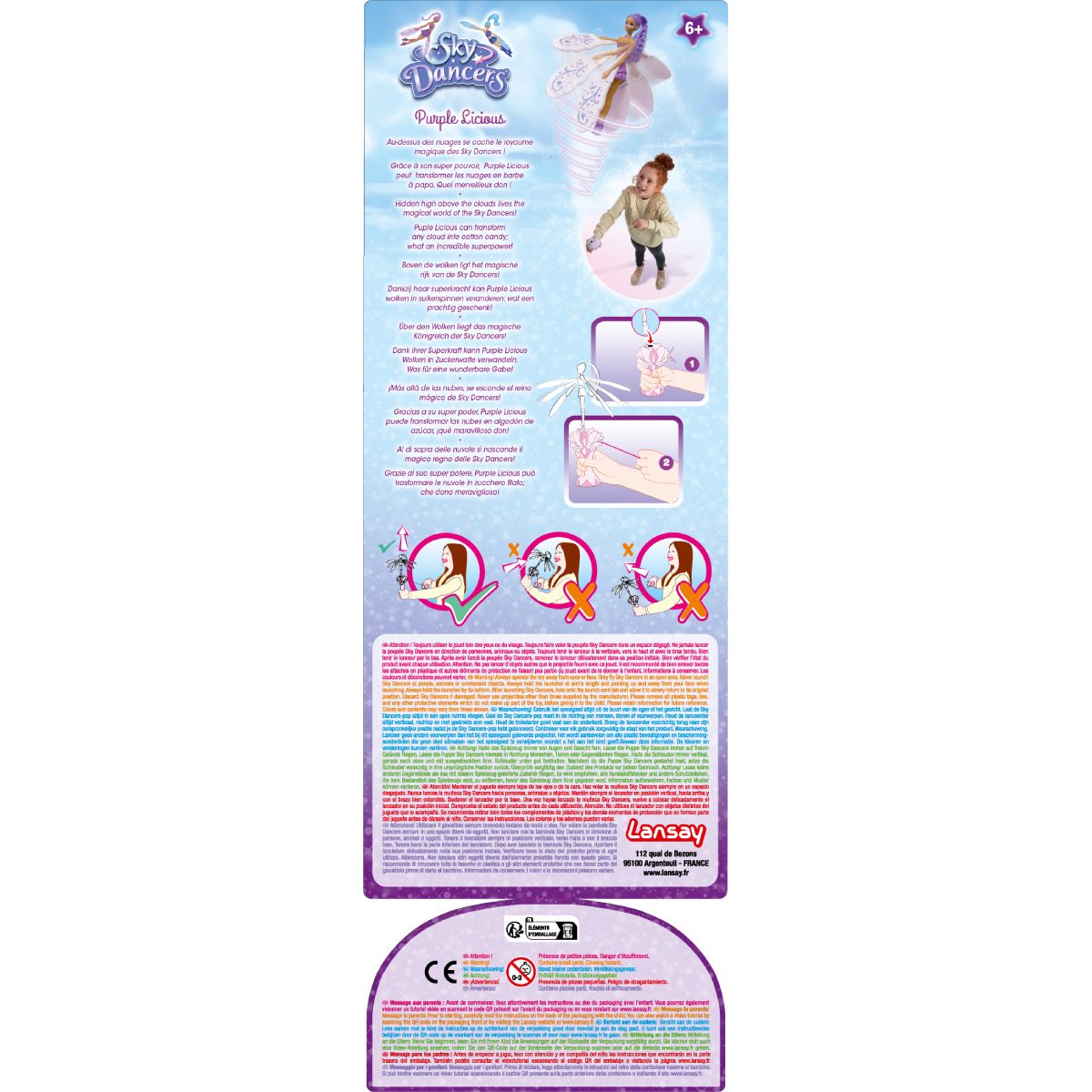 LANSAY Sky Dancers Purplelicious