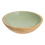 Voir la diapositive 1 : SECRET DE GOURMET Saladier en Bois  Inaya  25cm Vert