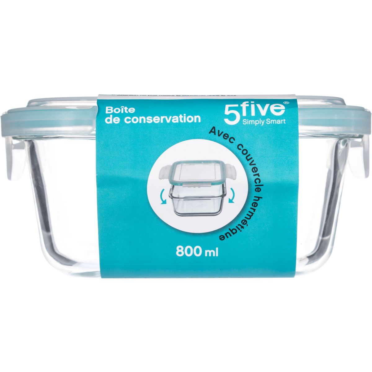 Boite verre rectangulaire CLIPEAT 1,73 L