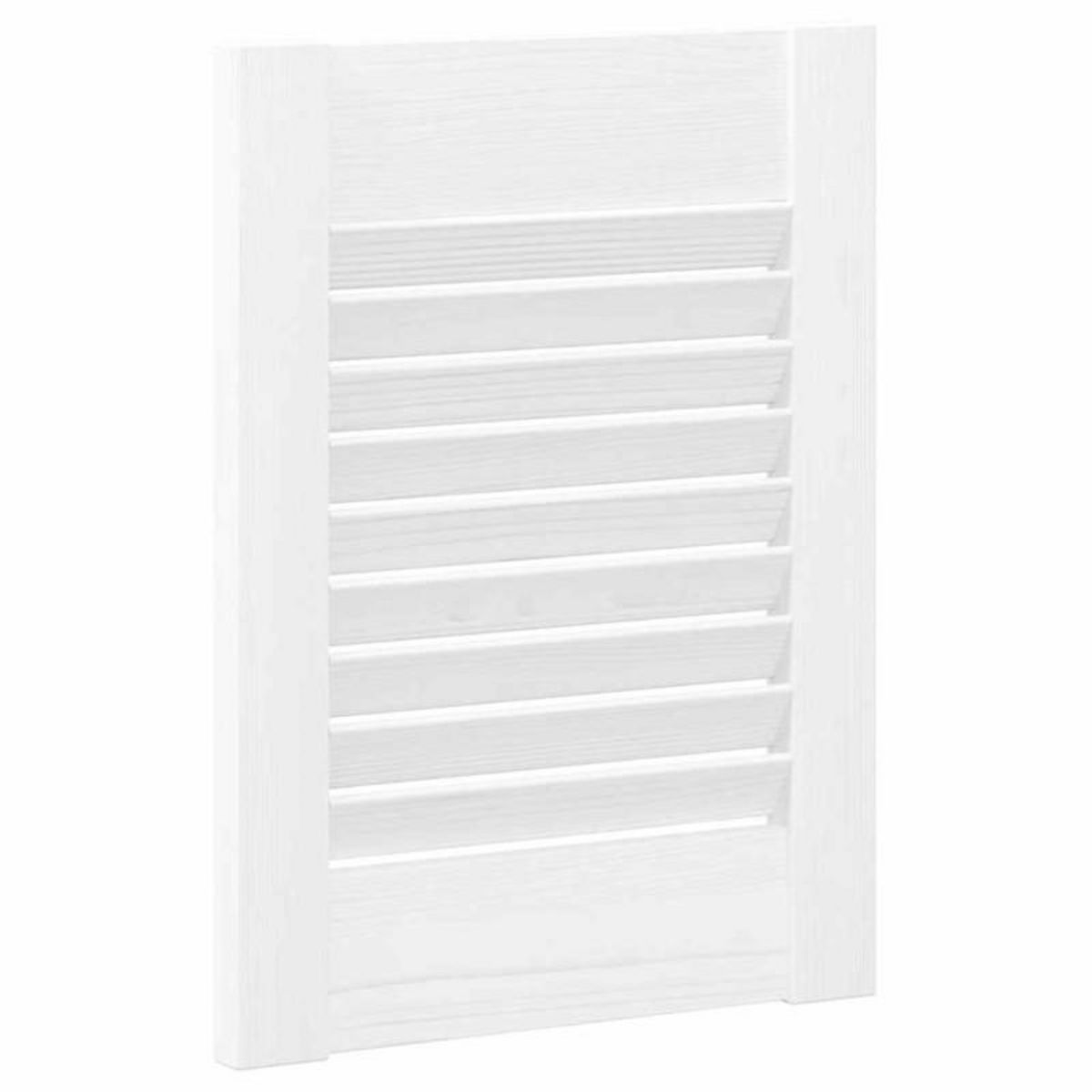 VIDAXL Porte d armoire à persiennes blanc 39,5x29,5 cm