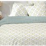 Voir la diapositive 2 : Home collection Parure housse de couetteavectaie oreiller coton 51 fils creala