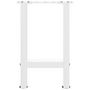 Voir la diapositive 5 : VIDAXL Pieds de table basse blanc 2 pcs 28x(42-43) cm acier