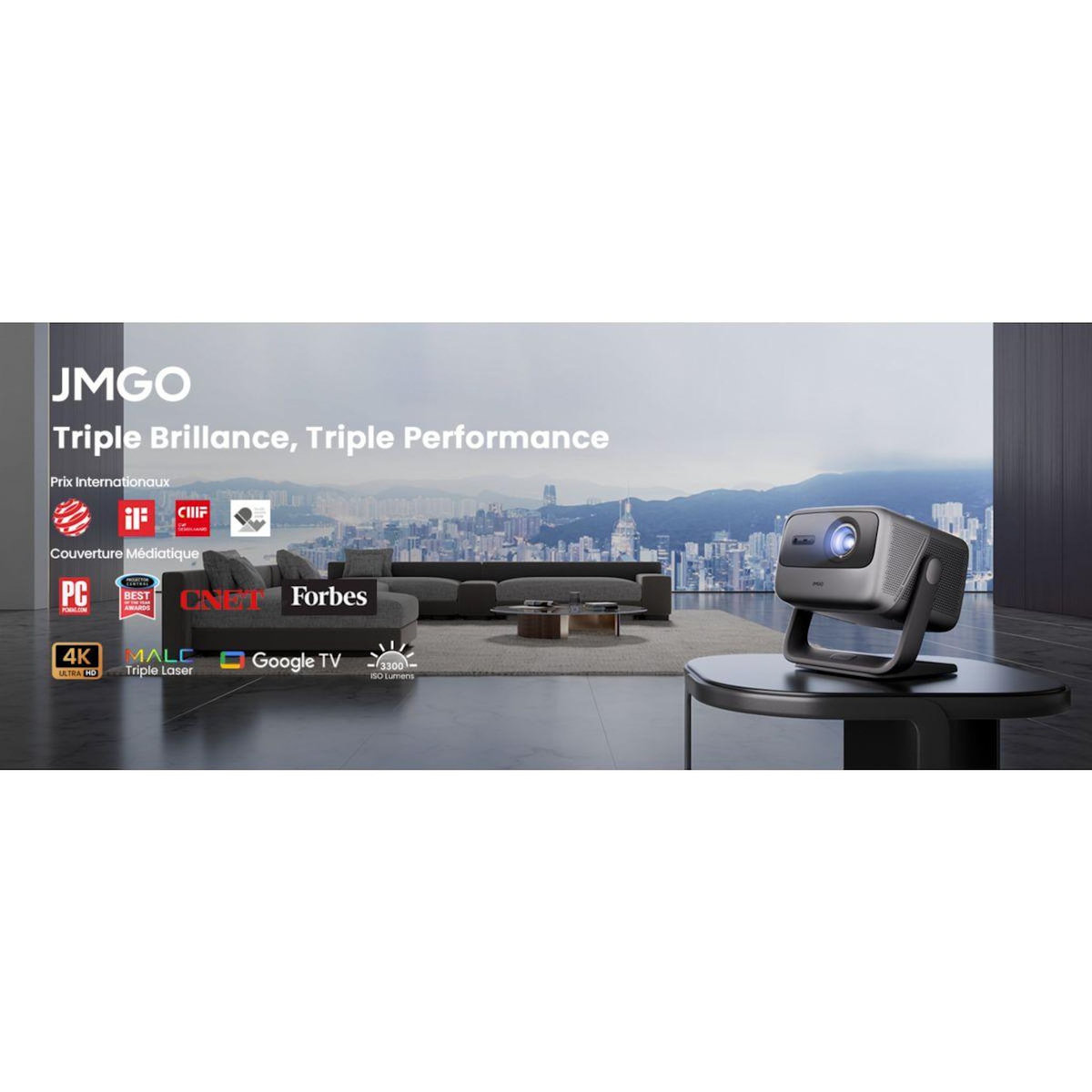 JMGO Vidéoprojecteur home cinéma N1s Ultimate 4K