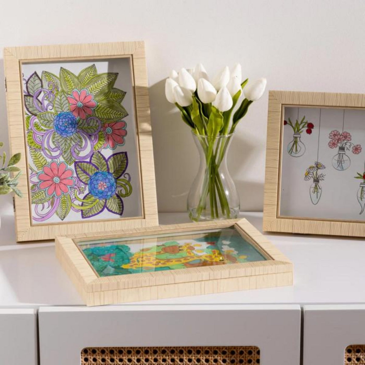 Atmosphera Kids Cadre à Dessins A4  Théa  24x33cm Naturel