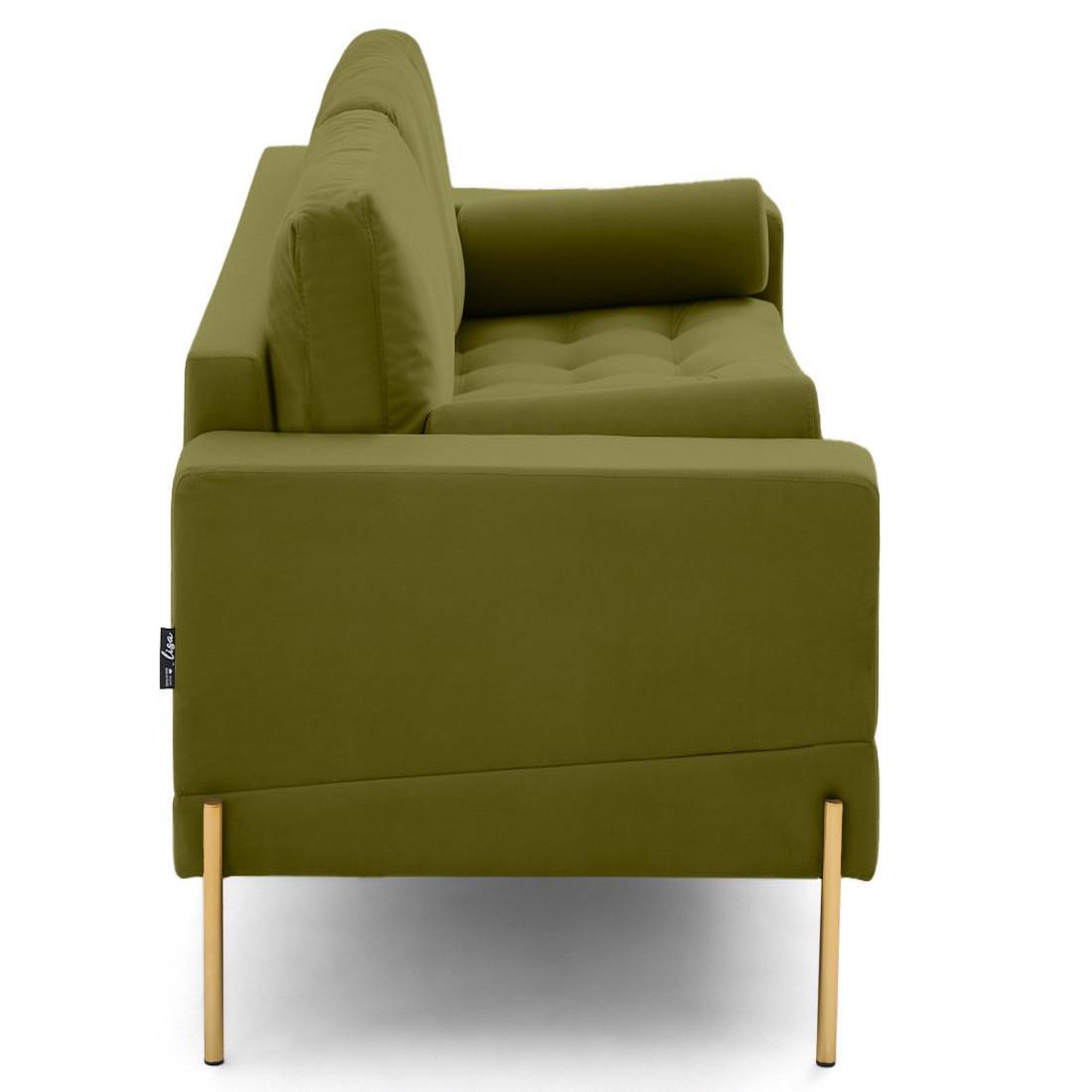 Voir la diapositive 5 : LISA DESIGN Isaure - canapé droit 3 places en velours
