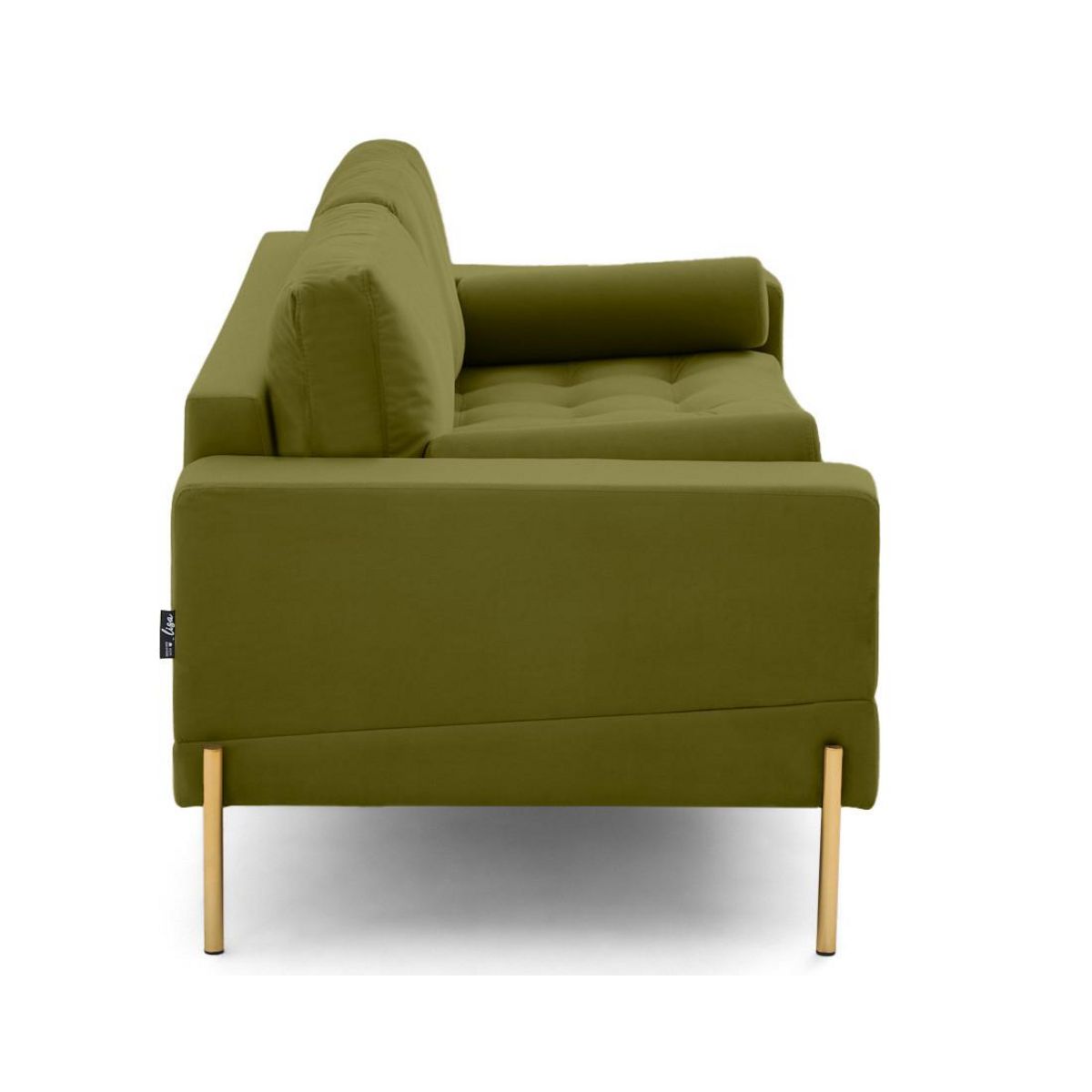 LISA DESIGN Isaure - canapé droit 3 places en velours