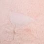 HOMCOM Fauteuil enfant lapin dim. 60L x 50l x 59H cm garnissage moelleux coton revêtement peluche douce courte rose