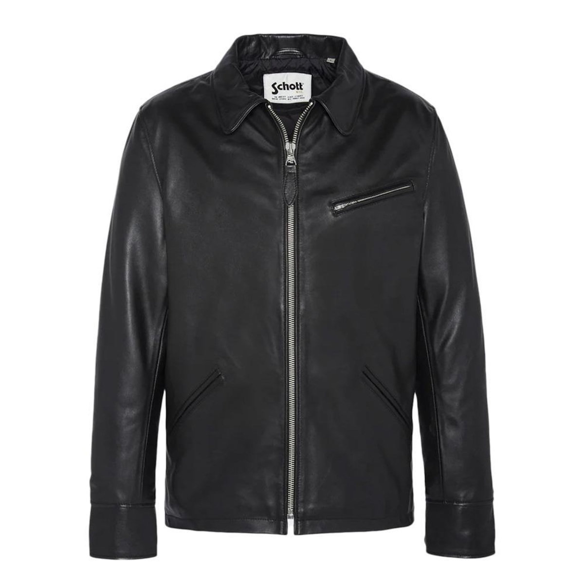 Schott Veste En Cuir Noire Homme Schott LC9521D