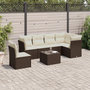 Voir la diapositive 1 : VIDAXL Salon de jardin avec coussins 6 pcs marron resine tressee