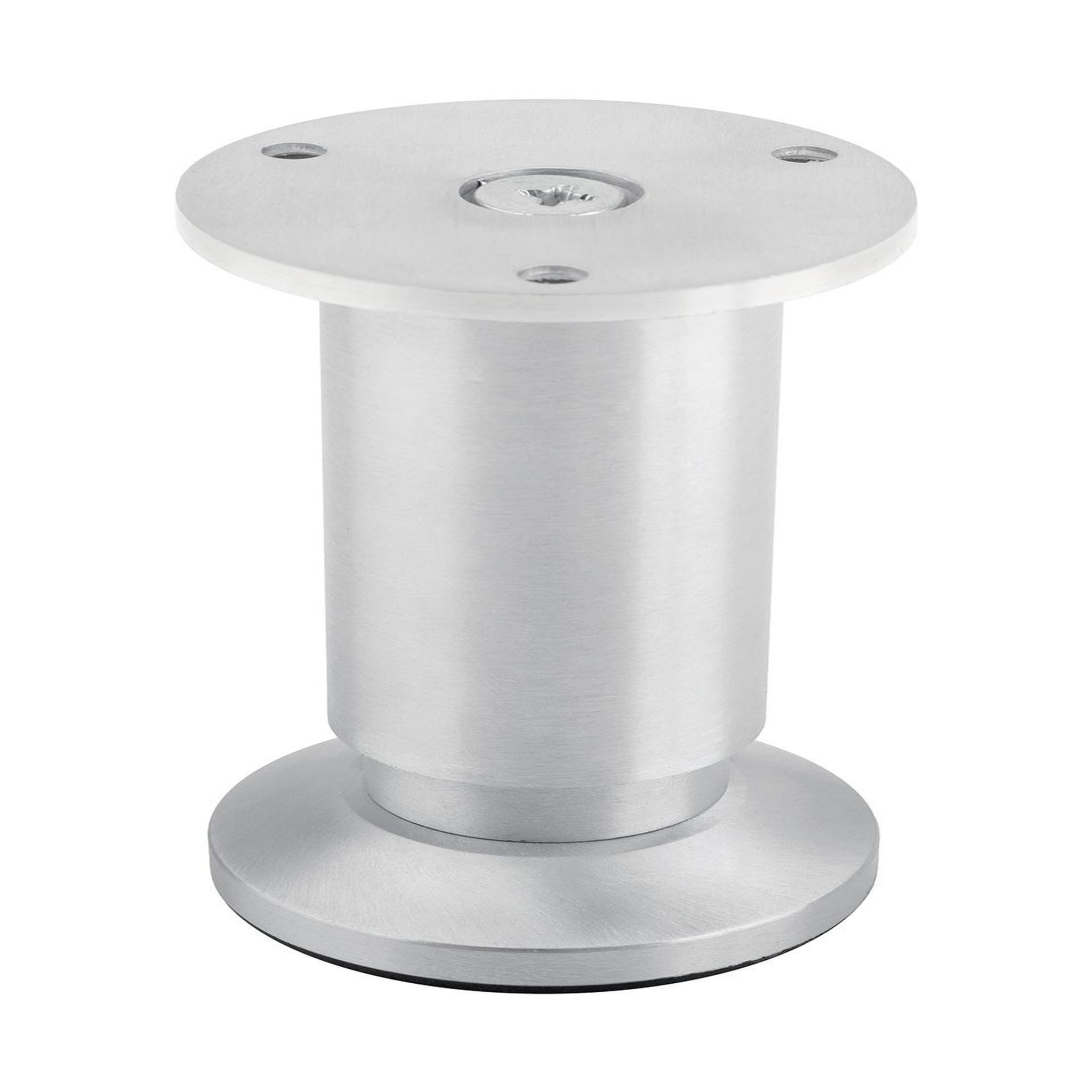 CENTRALE BRICO Pied de meuble fa005 120 mm réglable alu brossé