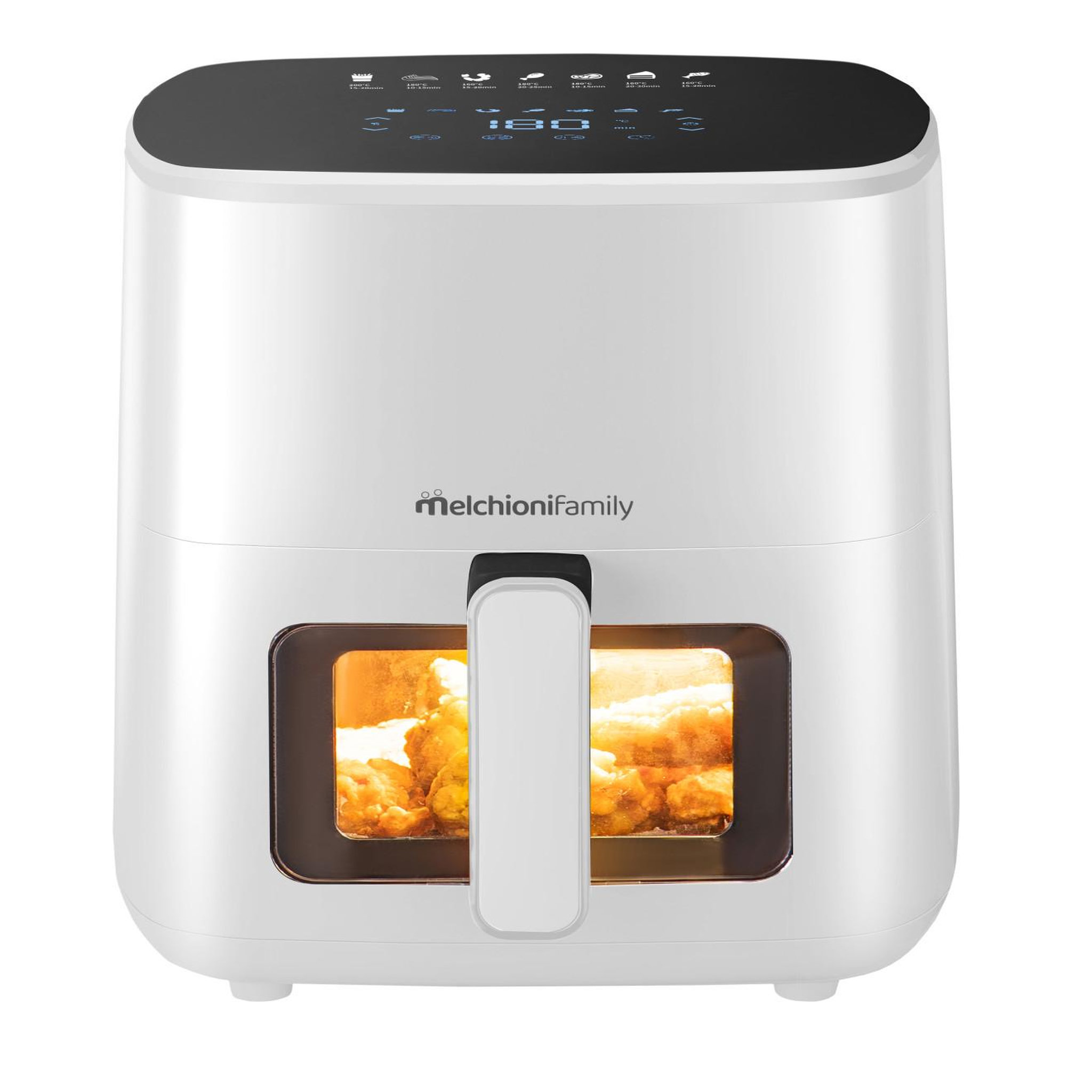 Voir la diapositive 2 : MELCHIONI Melchioni marianna plus 5l unique autonome 1400 w friteuse d'air chaud blanc