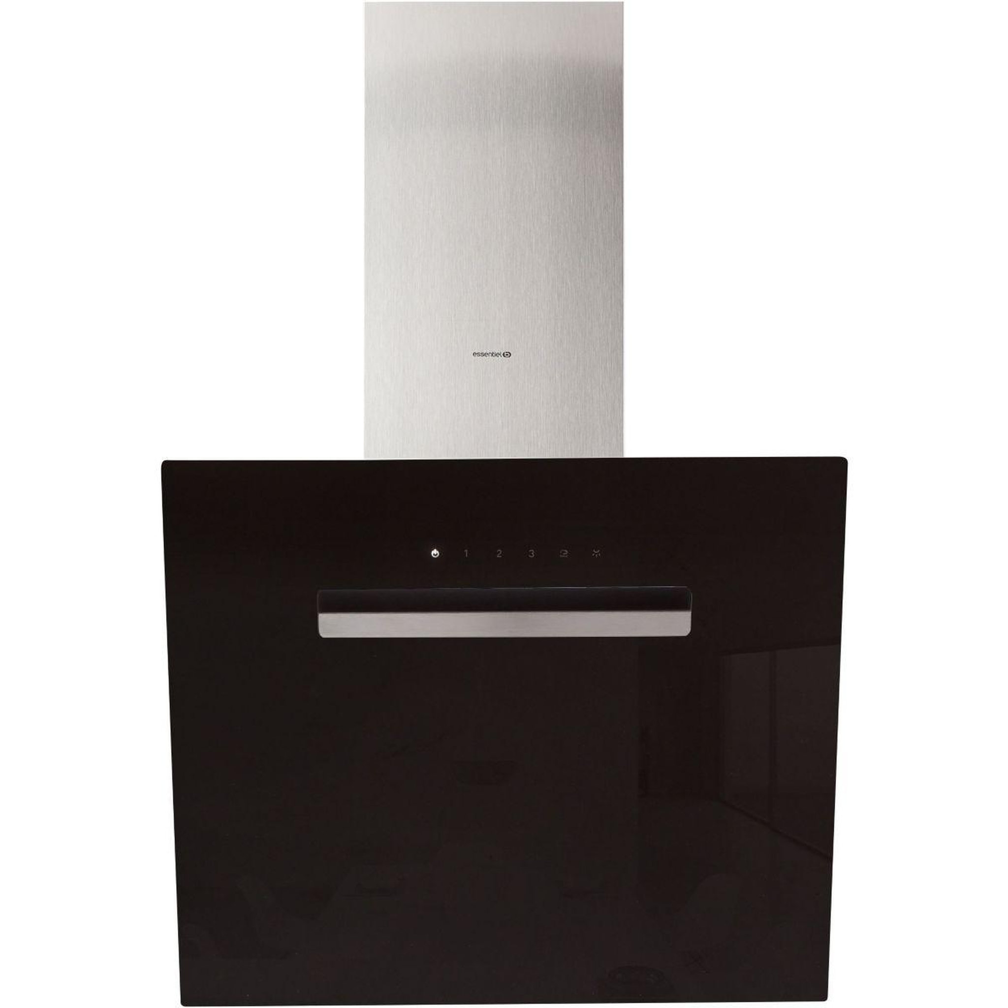 Voir la diapositive 2 : ESSENTIEL B Hotte décorative murale inclinée ehdd 614ni