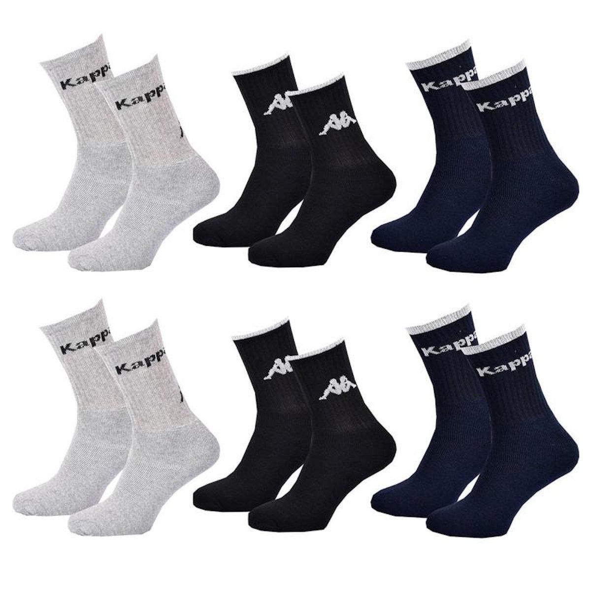 KAPPA Chaussettes Homme TENNIS KAPPA Lot de 6