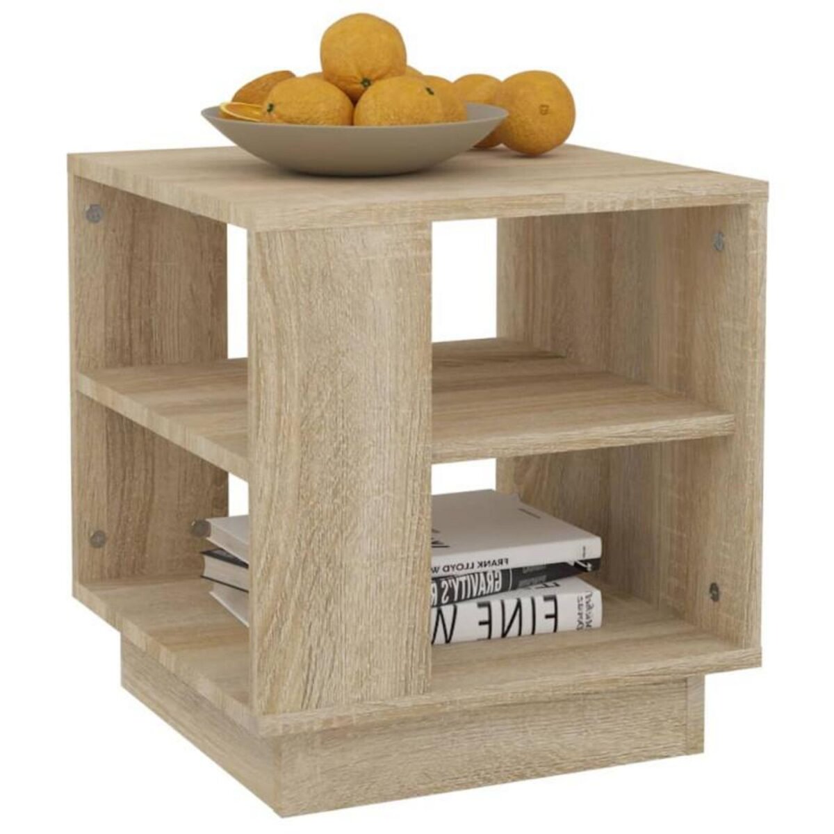 VIDAXL Table basse chêne sonoma 40x40x43 cm bois d ingénierie