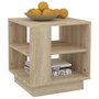 Voir la diapositive 4 : VIDAXL Table basse chêne sonoma 40x40x43 cm bois d ingénierie
