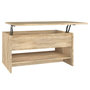 Voir la diapositive 2 : VIDAXL Table basse Chene sonoma 80x50x40 cm Bois d'ingenierie
