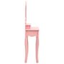 Voir la diapositive 4 : VIDAXL Ensemble de coiffeuse avec tabouret Rose 50x59x136 cm Paulownia