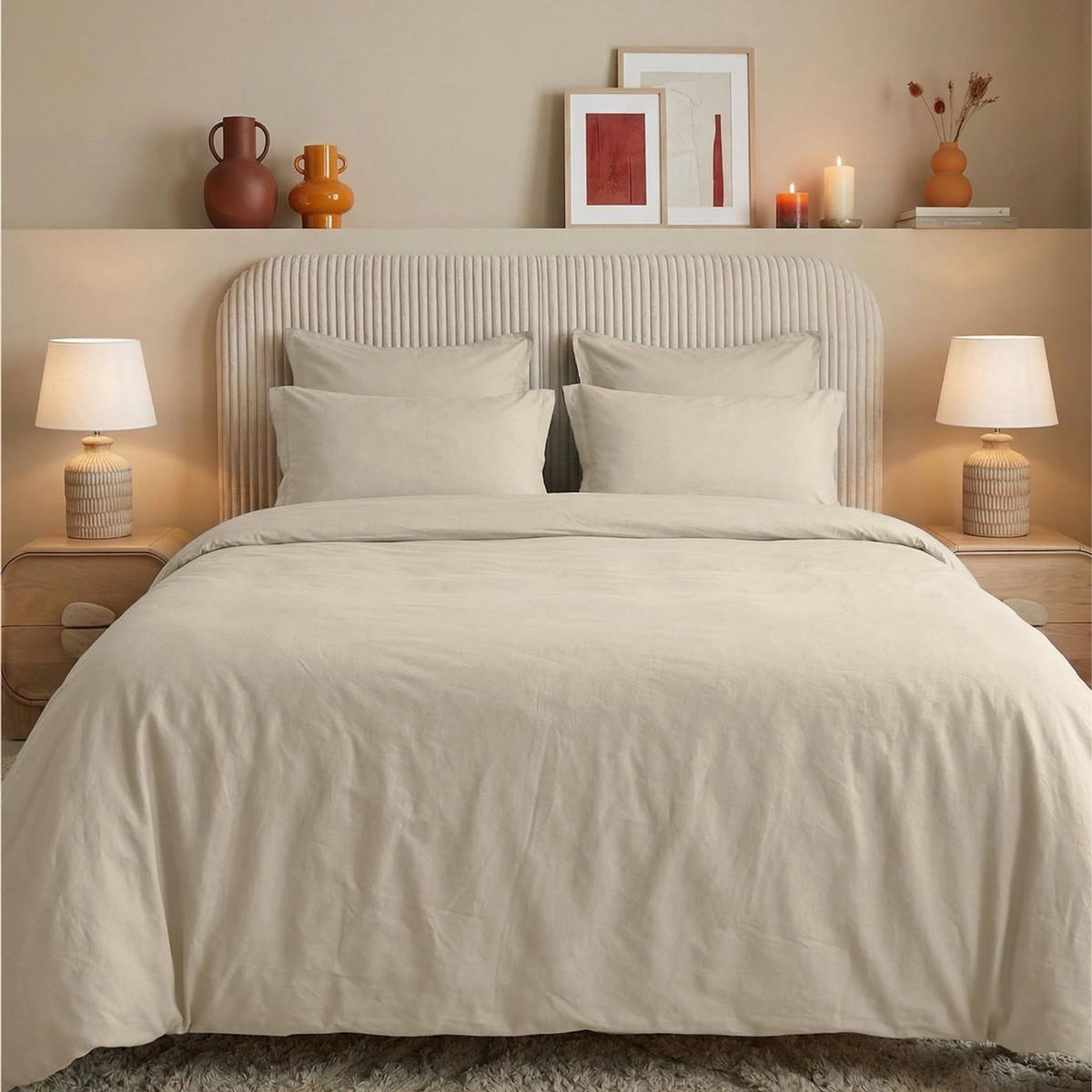 Sensei Maison Housse de couette en percale lavée HOME WASHED