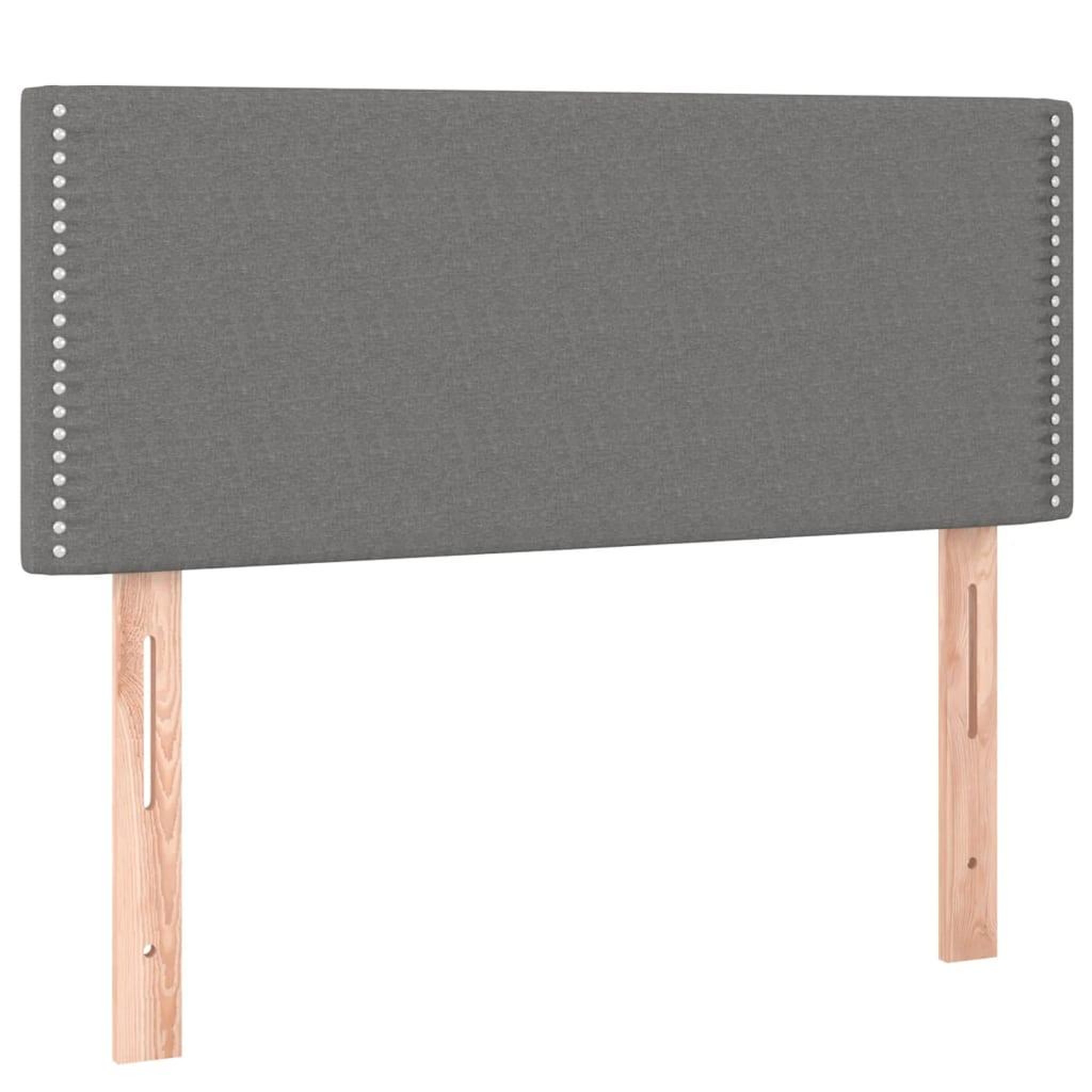 Voir la diapositive 2 : VIDAXL Tete de lit Gris fonce 80x5x78/88 cm Tissu