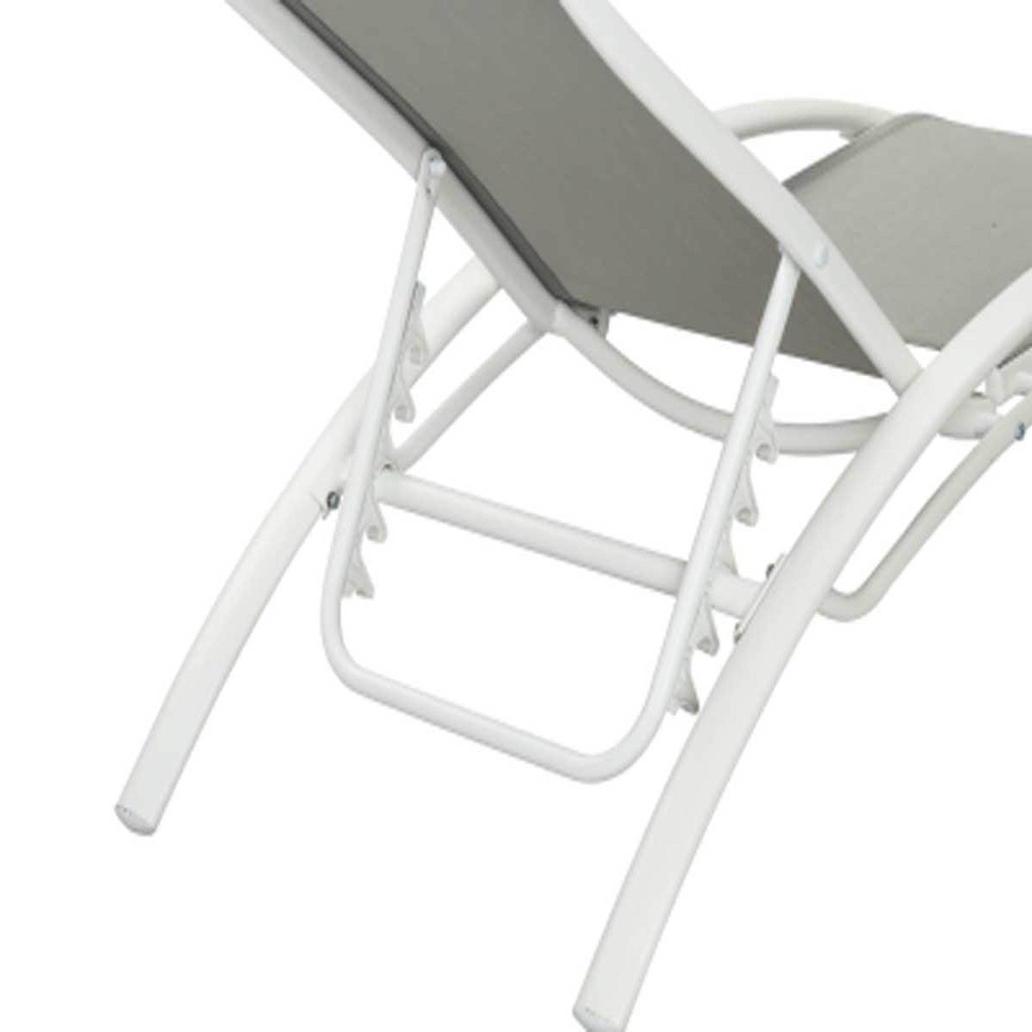 Voir la diapositive 3 : Habitat et Jardin Bain de soleil en aluminium  beauty  - phoenix - gris - lot de 2