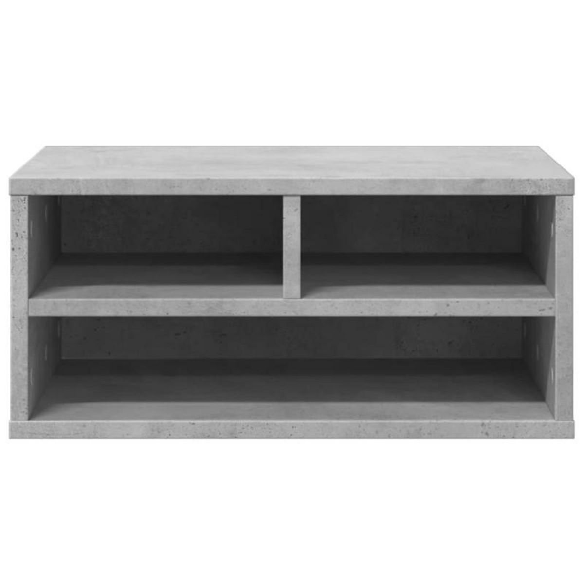 VIDAXL Support d imprimante gris béton 49x40x22,5 cm bois d ingénierie