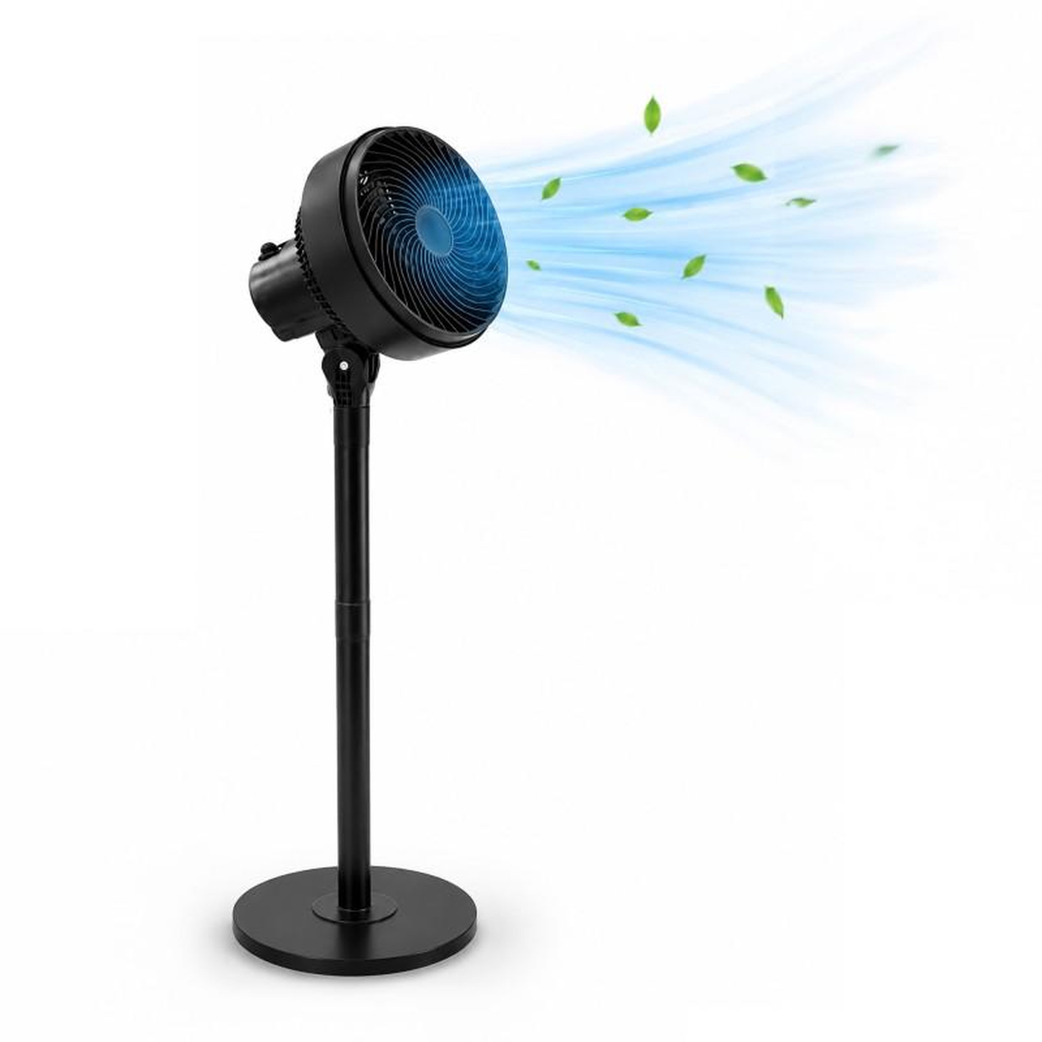 Ventilateur sur pied 65 w – 3 vitesses - oscillation et hauteur réglable