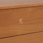 Voir la diapositive 3 : ATMOSPHERA Commode en Bois 4 Tiroirs  Charlie  90cm Marron