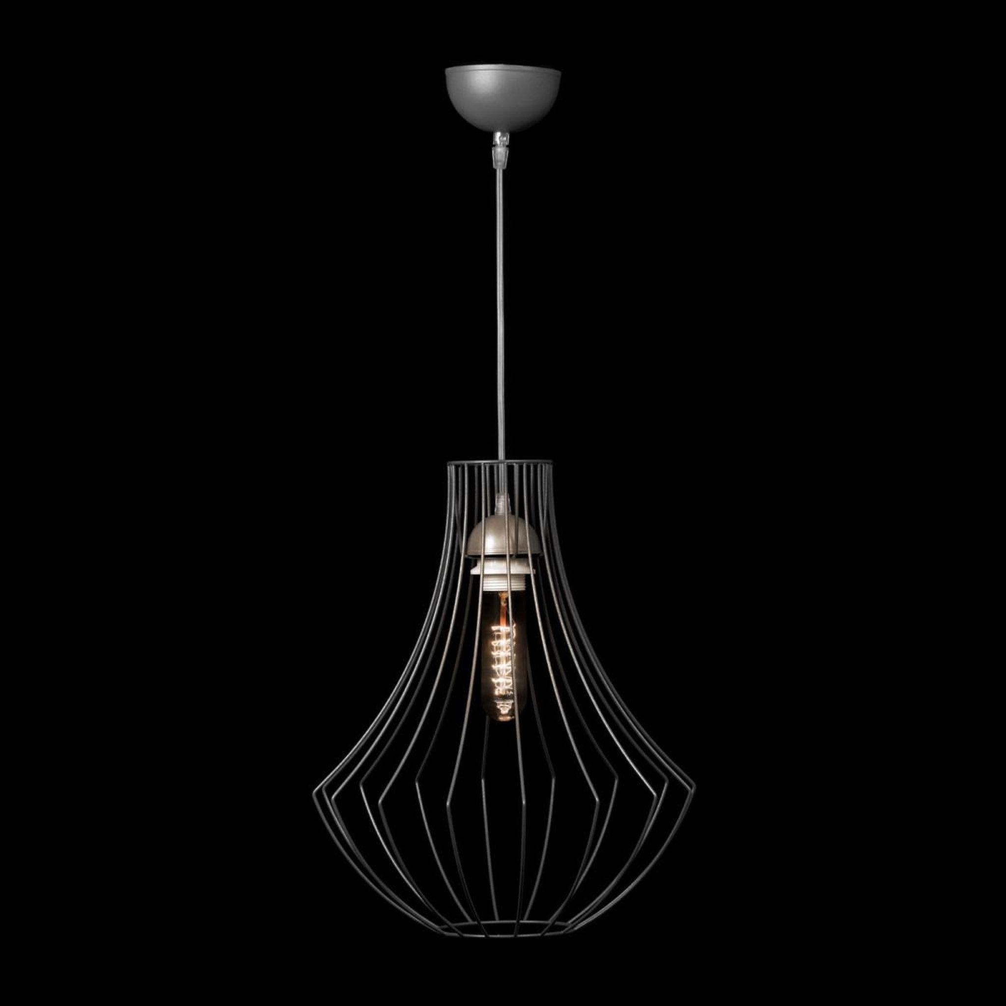 Voir la diapositive 2 : Paris Prix Lampe Suspension en Métal  Jasmin  40cm Argent