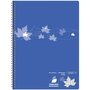 AUCHAN Cahier à spirale 24x32cm - 180 pages - Grands carreaux Seyes - bleu