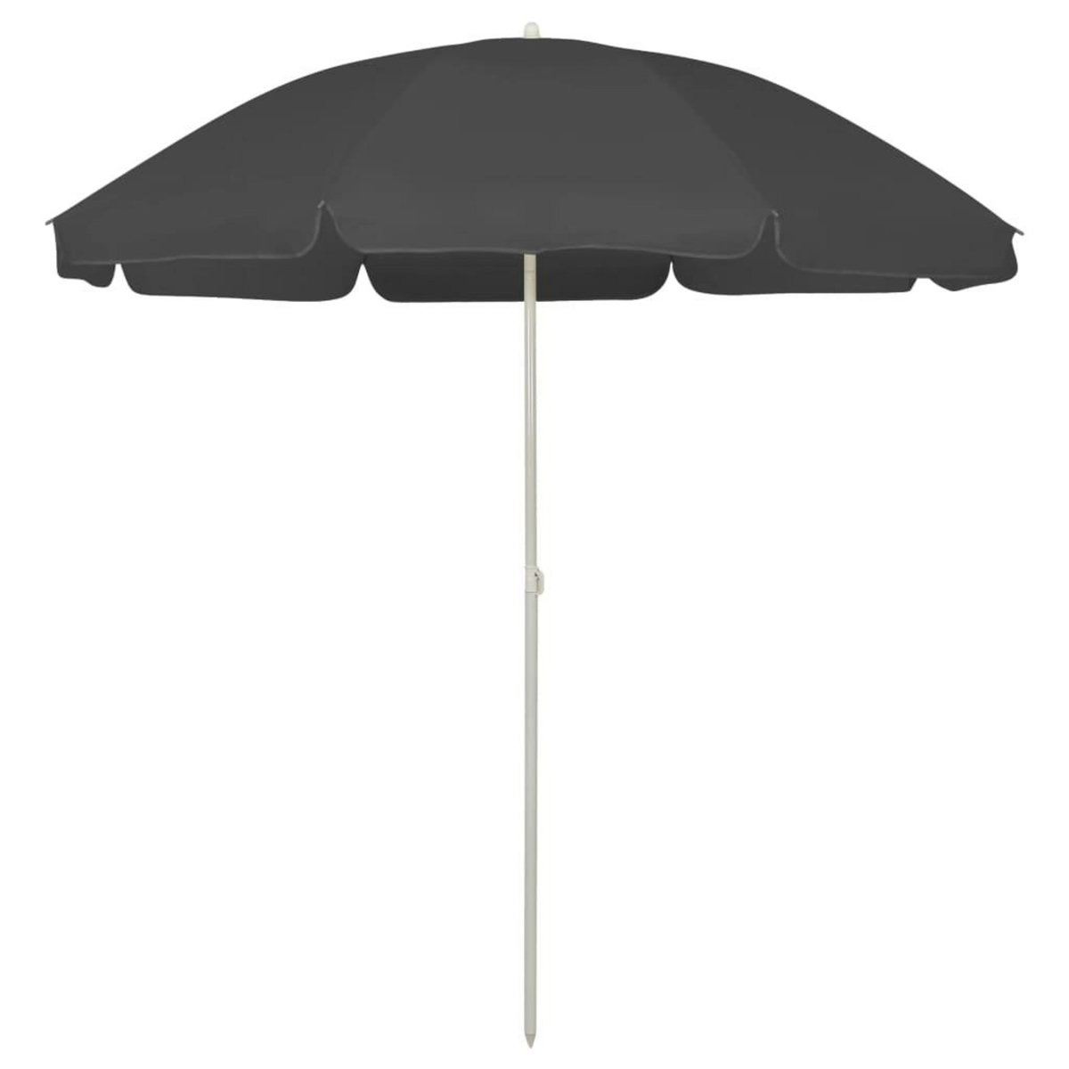 VIDAXL Parasol de plage anthracite 240 cm