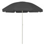 Voir la diapositive 1 : VIDAXL Parasol de plage anthracite 240 cm