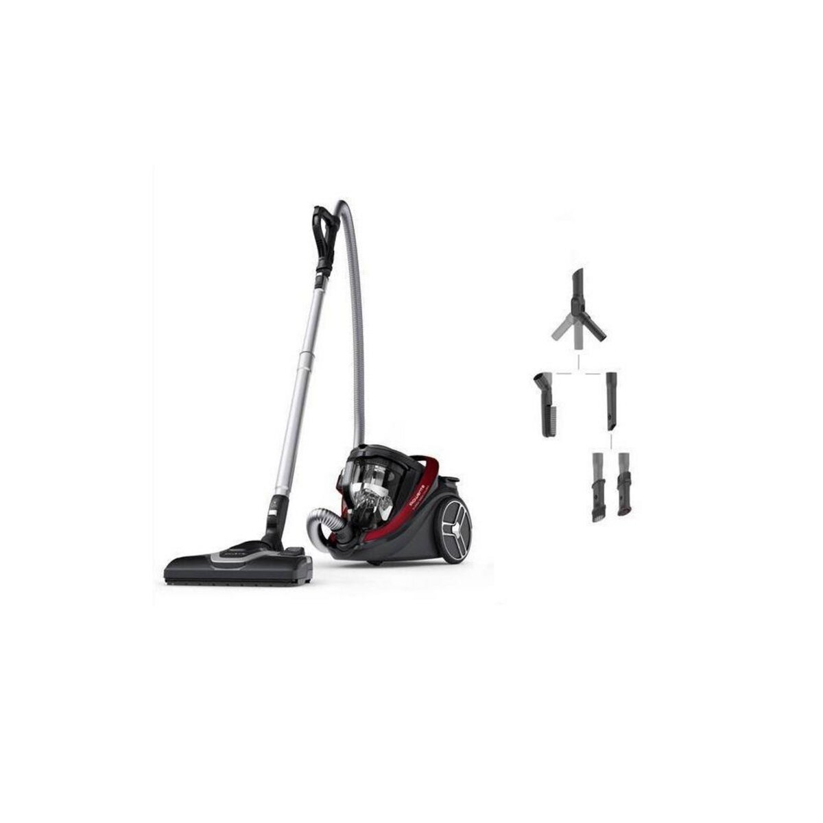 Aspirateur avec sac silence force de 3,5L 550W rouge Rowenta 