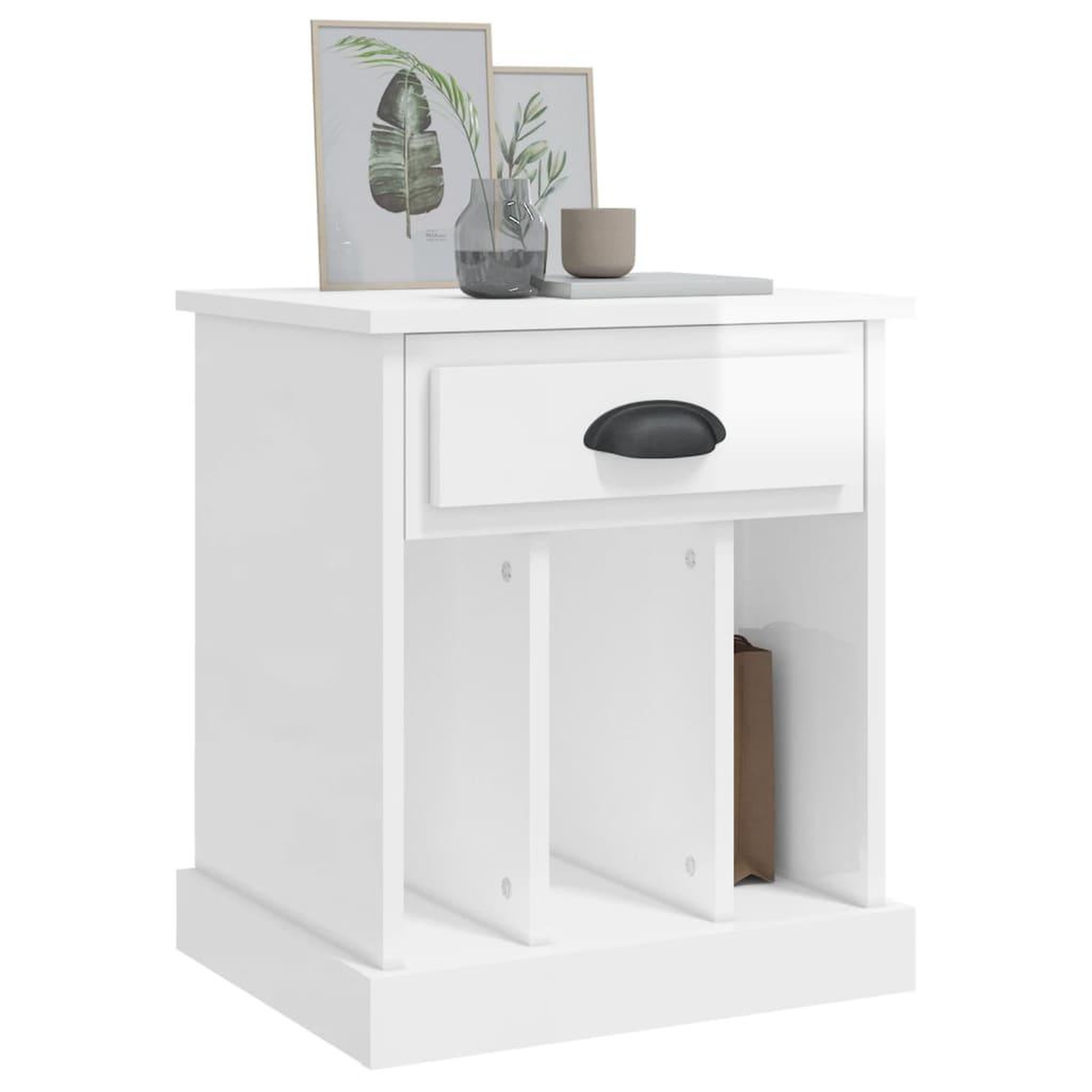 Voir la diapositive 4 : VIDAXL Tables de chevet 2 pcs blanc brillant 43x36x50 cm