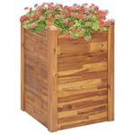 VIDAXL Lit sureleve de jardin 60x60x84 cm Bois massif d'acacia