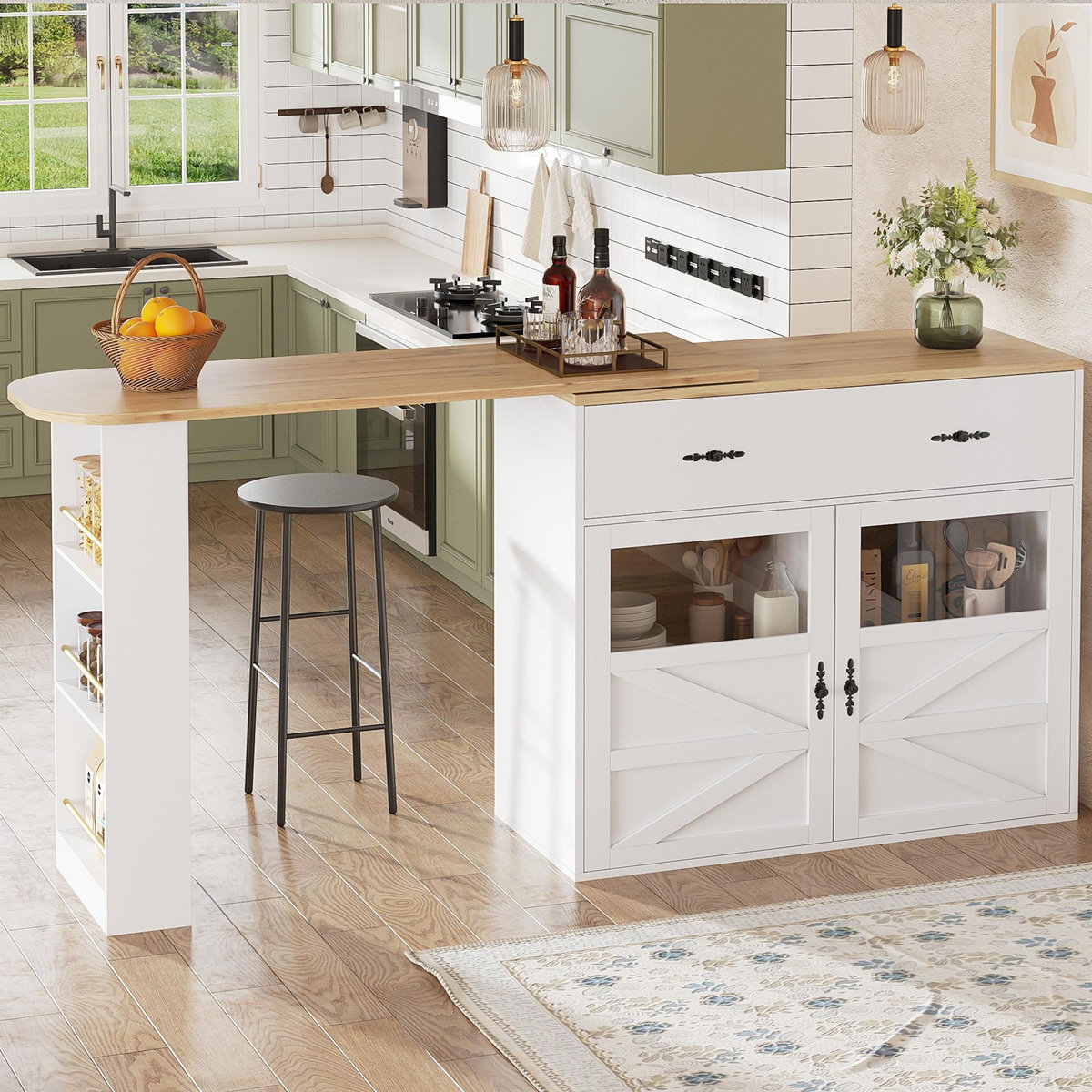 MERAX Table de bar rectangulaire