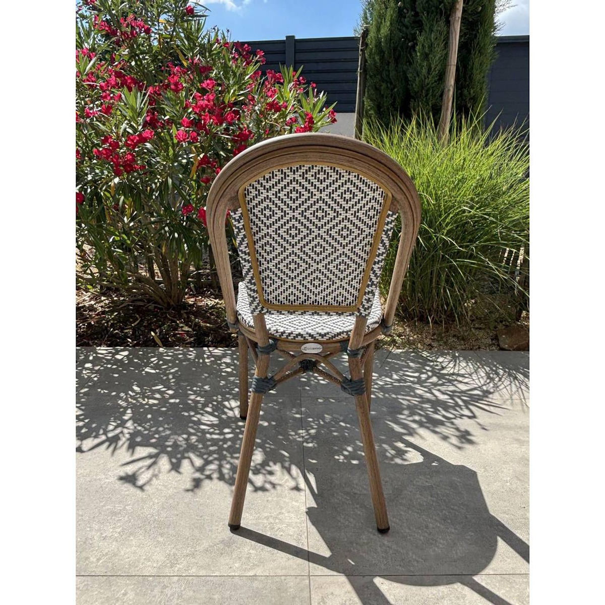 Paris Prix Chaise de Jardin Empilable  Bistro  87cm Bleu
