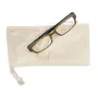 RICO DESIGN Etui à lunettes beige en coton à décorer - 10 x 20 cm