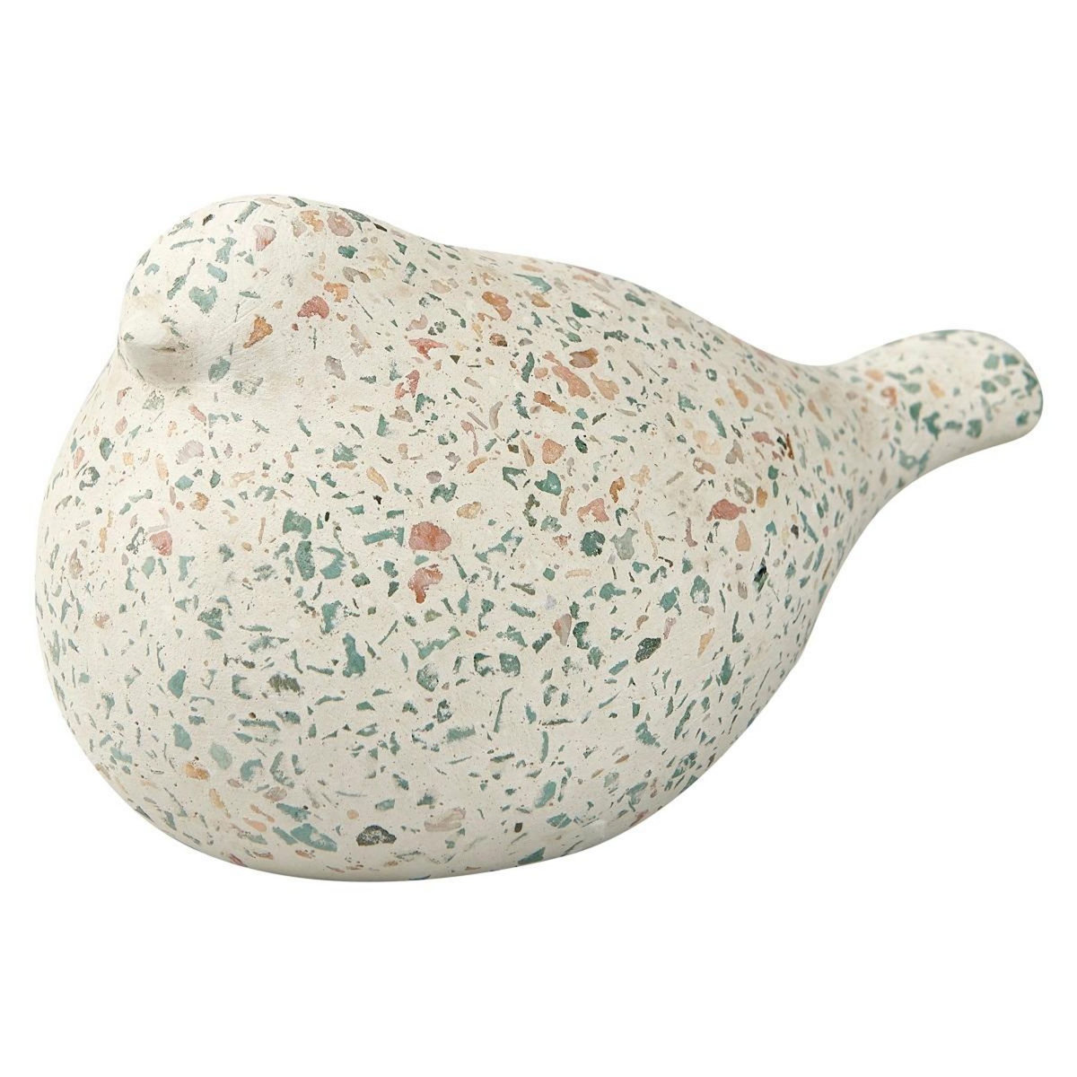 GARDENSTAR Oiseau en ciment Terrazzo - 10.5cm