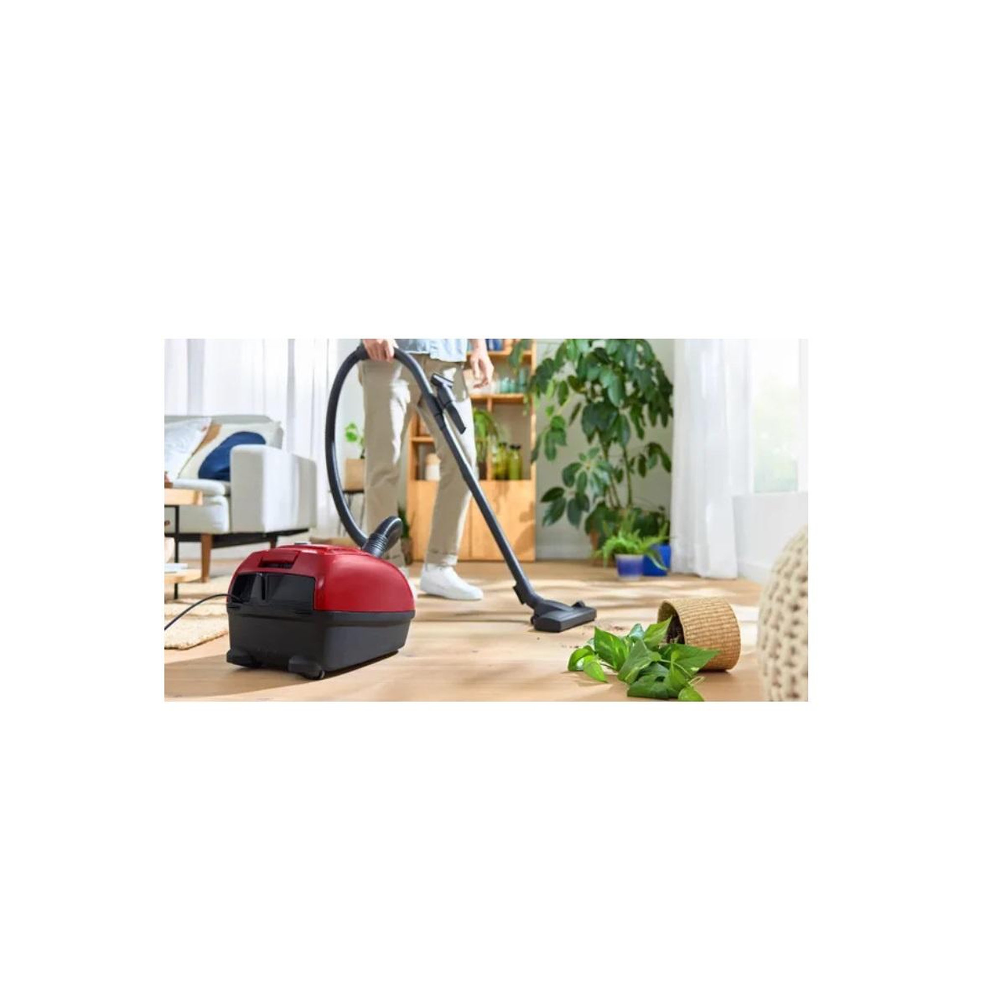 Voir la diapositive 6 : BOSCH Aspirateur traineau 600w 79db rouge - bgb38rd2