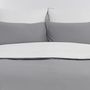 Voir la diapositive 3 : Sensei Maison Housse de couette bicolore en percale coton DOZMARY