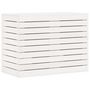 Voir la diapositive 2 : VIDAXL Panier a linge blanc 88,5x44x66 cm bois massif de pin