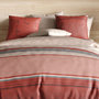 Voir la diapositive 3 : ATELIER DU COTON Parure housse de couette 100% coton 71fils hana